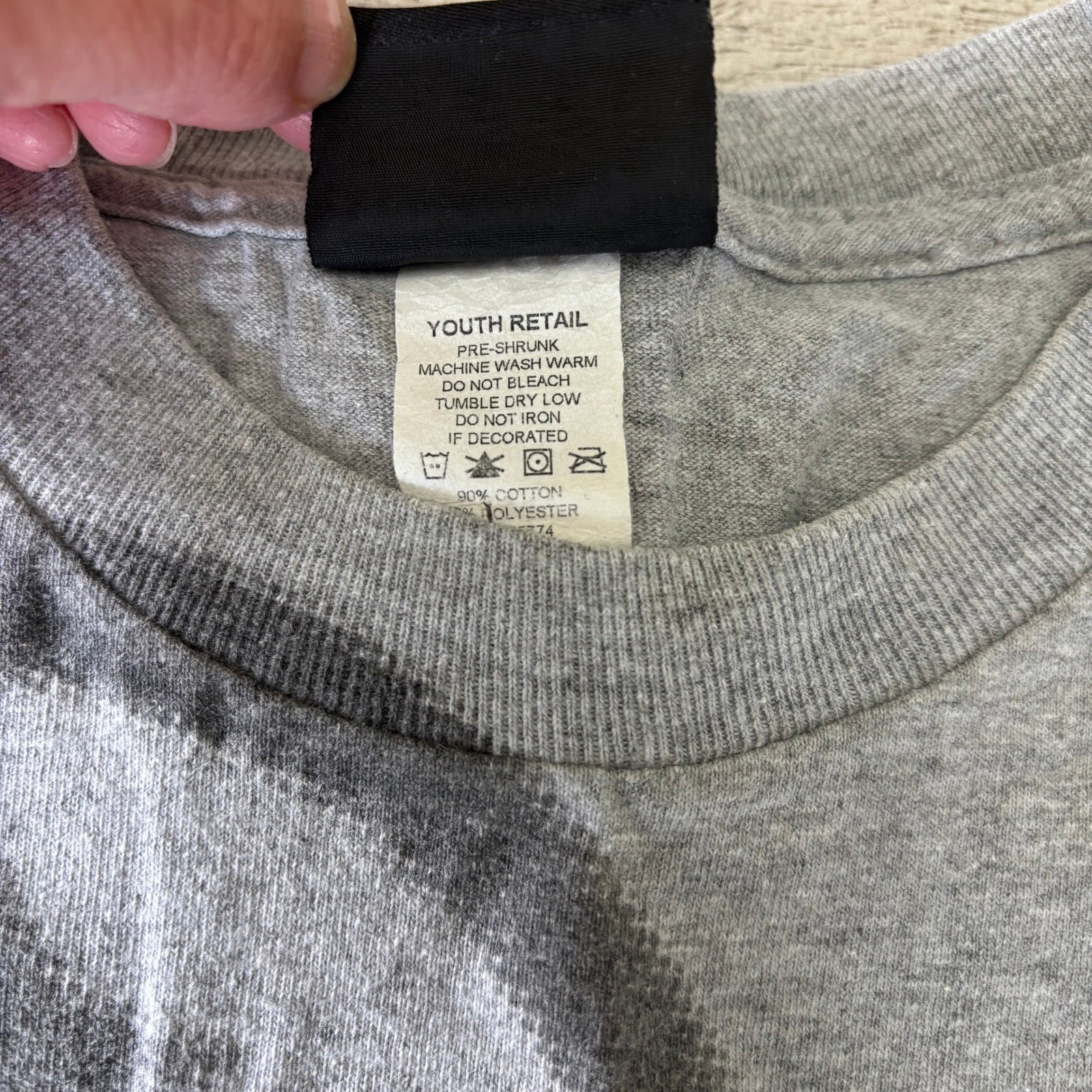 Reebok Youth Pittsburgh Steelers Long Sleeve Gray Football T-Shirt thumbnail 8