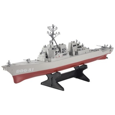 Lenkraketenschiff Modell Statisches Spielzeug mit Aufsteller Kriegsschiff9373