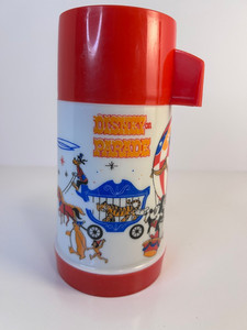 Vintage 1976 Walt Disney Productions America on Parade PLASTIC LUNCH BOX Thermos
