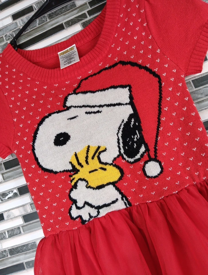 Vestido de festa festivo Peanuts Girls 6/7 Snoopy Woodsock - Imagem 4 de 4