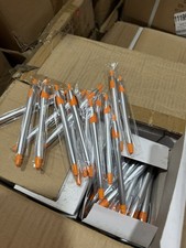 U947SILORNOT Silver Ballpoint Stylus Pens w/ Orange Trim Bulk Lot of 1000