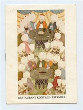 Restaurant Konyali Istanbul Menu Topkapi Palace Istanbul Turkey 1987