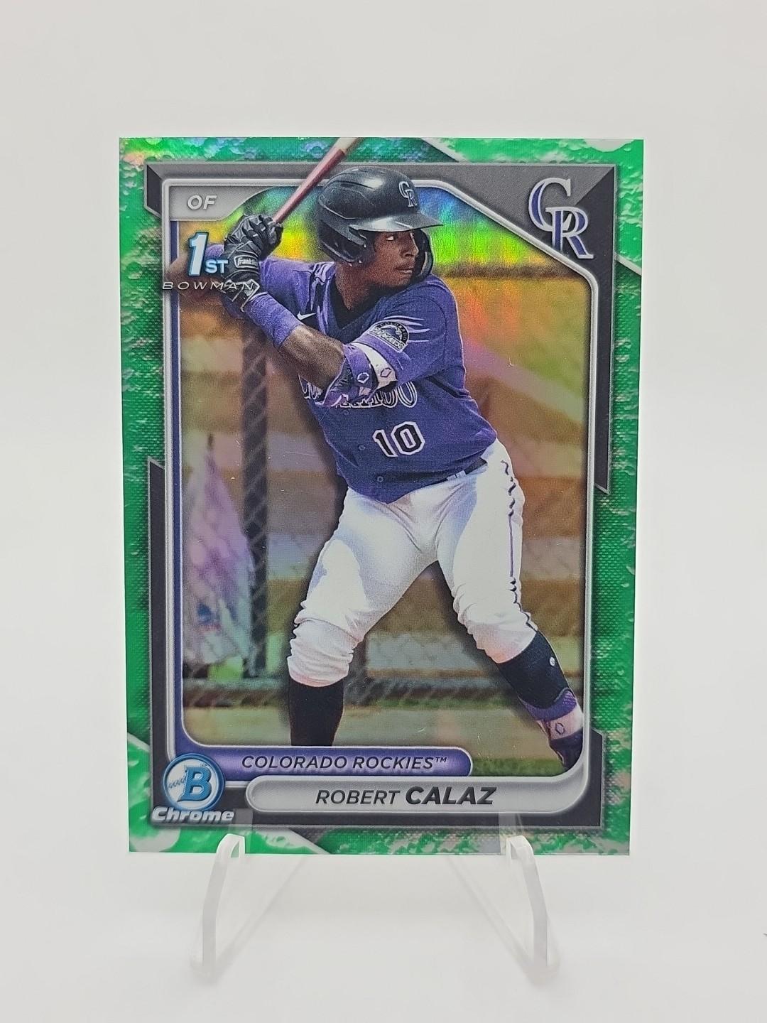 2024 Bowman - Chrome Prospects Robert Calaz #BCP-131 Lunar Glow Refractor (RC)