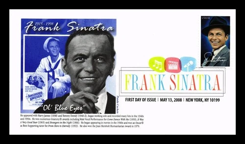 US COVER FRANK SINATRA LEGENDS OF HOLLYWOOD FIRST DAY ISSUE PANDA CACHET