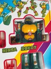 TMNT Bootleg Ninja Robot Yellow Variant Yellow Mask Vintage Figure Rare Colorway