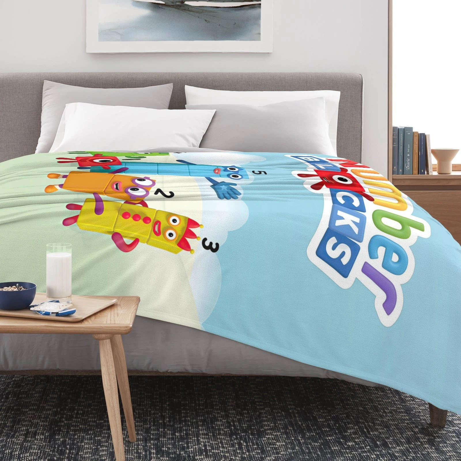 Numberblocks Blanket Soft Bed Sofa Throw Cozy Lightweight Birthday Gift