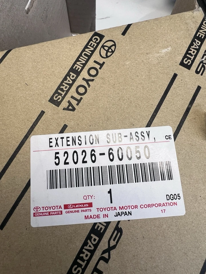 EXTENSÃO DE PARA-CHOQUE DIANTEIRO ESQUERDO ORIGINAL DO FABRICANTE TOYOTA 10-23 4RUNNER GX460 52026-60050 - Imagem 3 de 3