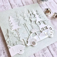 3D Backgrounds Frame Metal Cutting Die for Scrapbooking, New Cutting Dies DIY...