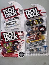 Tech Deck Paquete de 4 Hook-Ups Patinetas Diapasones Anime Niña, Steeze, Niña Lote