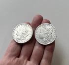 1896-O AND 1896-P Morgan Silver Dollars Appear VF Very Fine+ Lot of 2