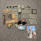Vintage Playmobil Knights Castle Prison Lot Parts Walls Doors Windows Ladders