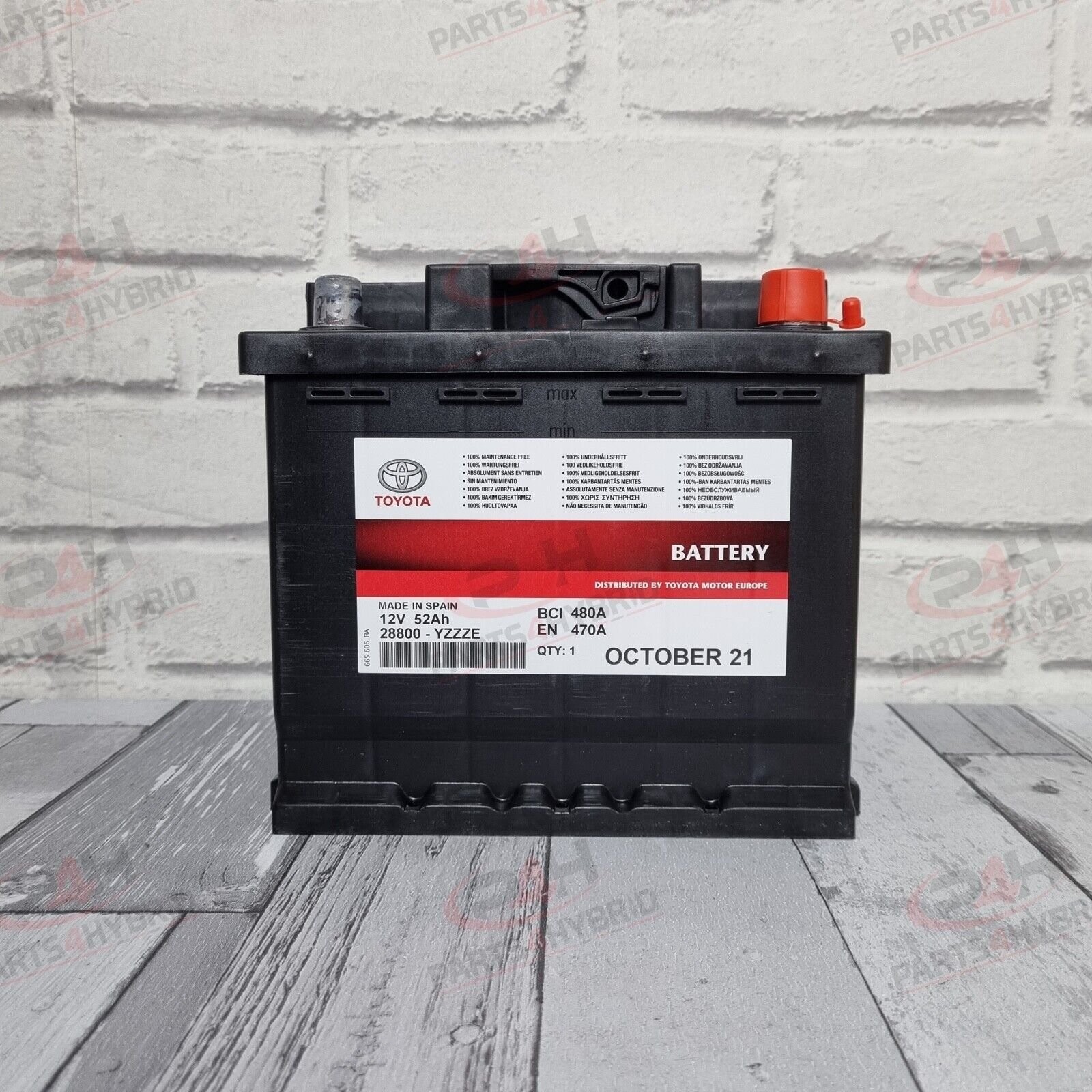 Toyota Prius Battery Genuine 12V Battery 28800-AZC13 4TH Generation 2016 Onwards