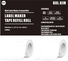 T50M Pro Labels M220 Label Maker Tape Refill for Phomemo M220 M110 M200 M120 ...