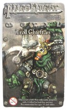 Mage Knight Metal WZK 551 Troll Chieftain Elemental League Warrior Lord Boss