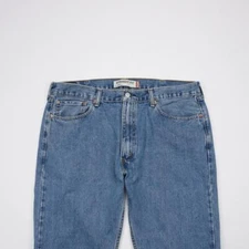 LEVI STRAUSS 505 Regular Fit Straight Leg Jeans Medium Wash Denim Mens 38x34
