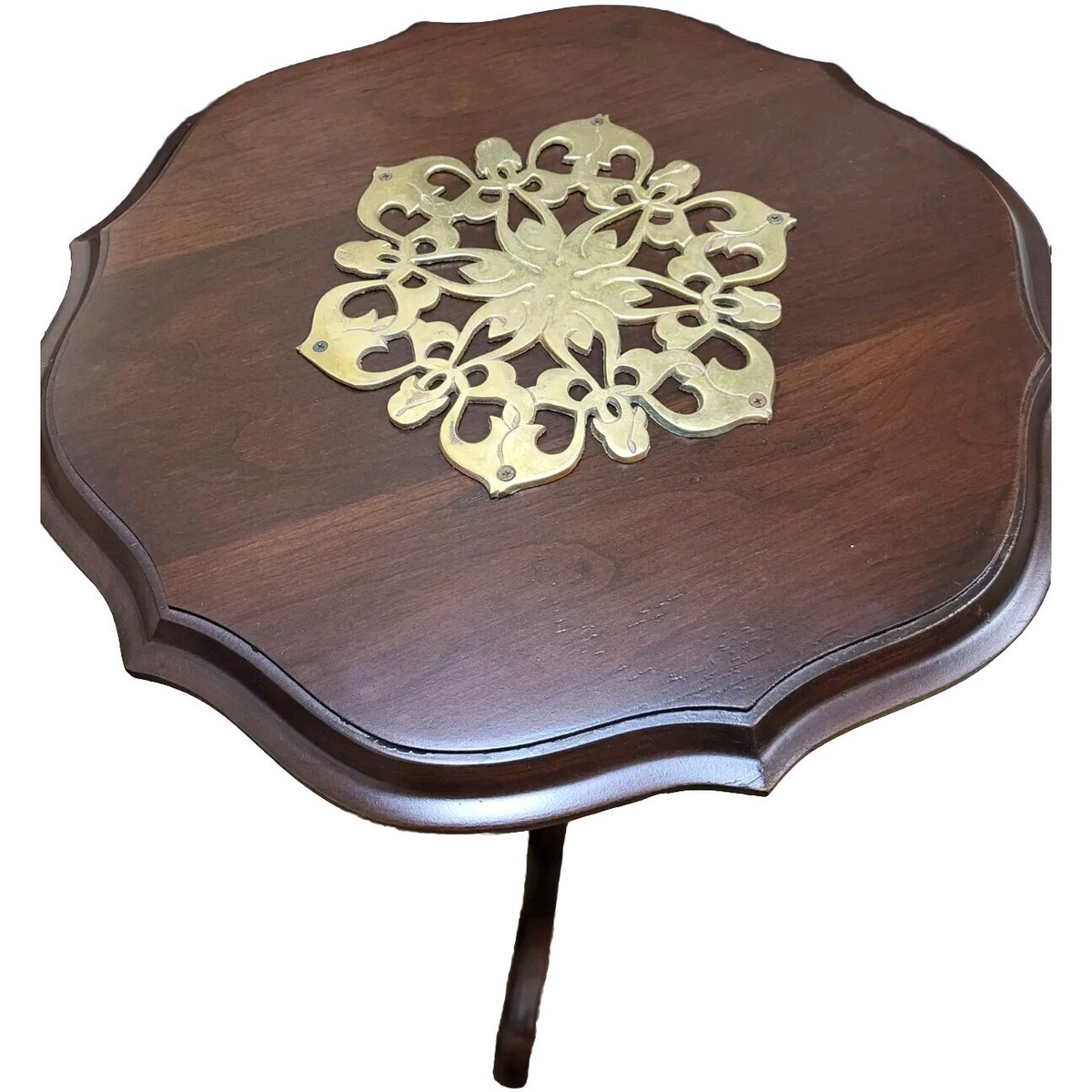 Vintage Walnut Tilt- Top Table/ Signed | eBay