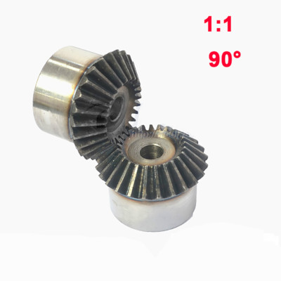 Kegelräder 1M 1,5M 2M 2,5M 3M Mod Übersetzung 1:1 Zahnrad 20/25/30Zähne 90°Stahl