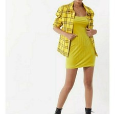 Urban Outfitters Womens Velvet Square Neckline Mini Dress NWT Size Small