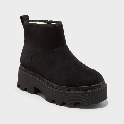 Universal Thread Women's Winter Snow Boots Ankle Booties Memory Foam