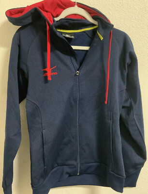   Mizuno Performance Pro Full Zip Women's Volleyball Hoody Blue (Extra Small