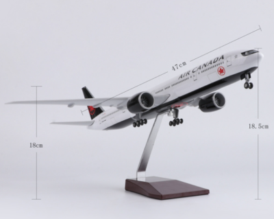 エアカナダ B777-300ER 1/157 47cm LED 飛行機模型 1:157 47CM AIR CANADA BOEING 777-300ER Plane Landing Gear Resin