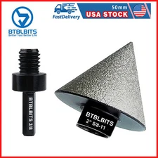 0-2" Diamond Beveling Chamfer Bit Finger Milling Bit Cone Tile Countersink Drill