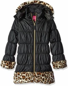 cheetah puffer coat