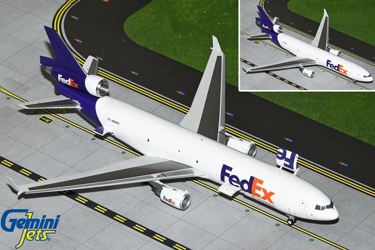 FedEx MD-11F Interactive N584FE Gemini Jets G2FDX1178 Scale