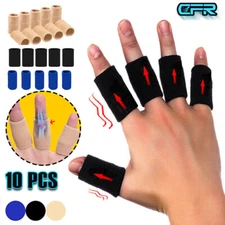 Volleyball Stretchy Finger Sleeve Support Compression Guard Sport Arthritis Pain