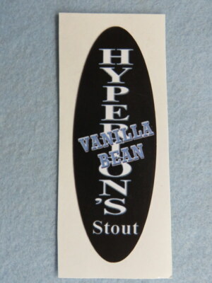 STICKER Bier ~ EL SEGUNDO Brewing Co Hyperions Vanillebohnen Stout ~ KALIFORNIEN