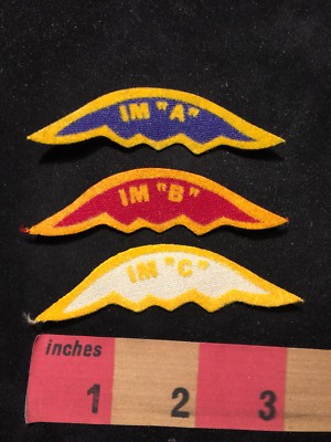 Vtg SWIM Meet Swimming Patch Lot IM A B  & C (INTERMEDIATE MEDLEY A B & C) 89NP
