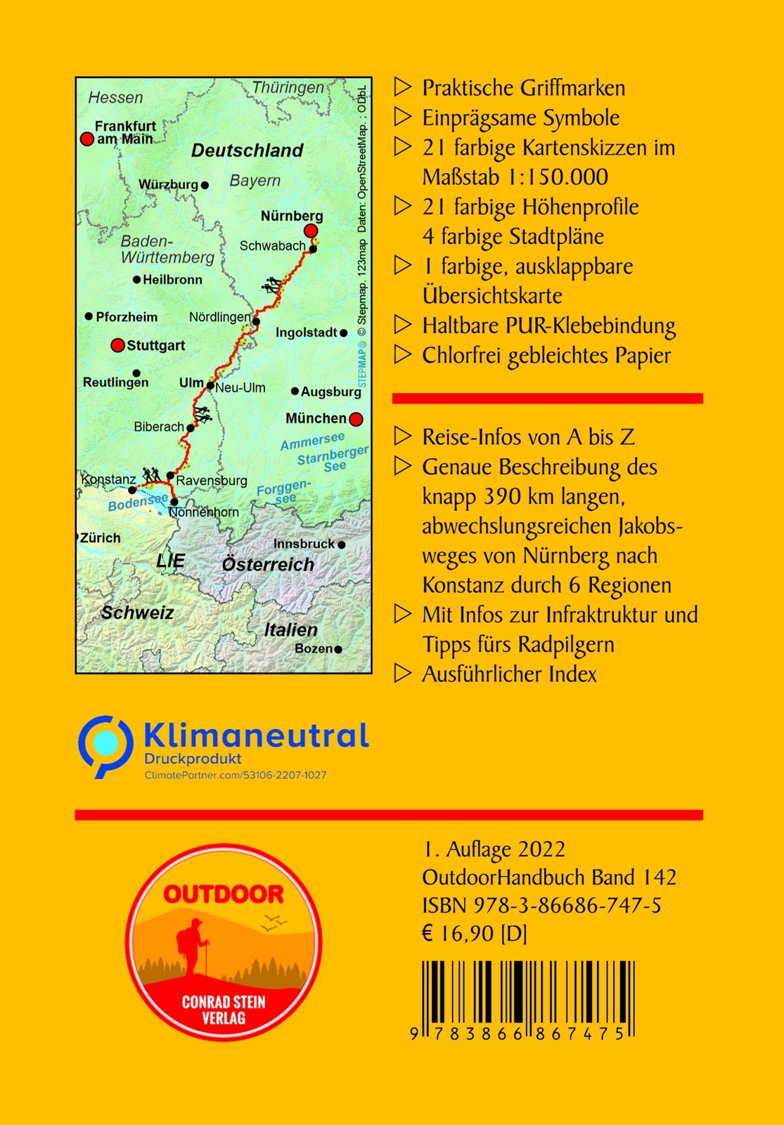 Thumbnail - Jakobsweg Nürnberg - Konstanz - Karin Gudop - 9783866867475