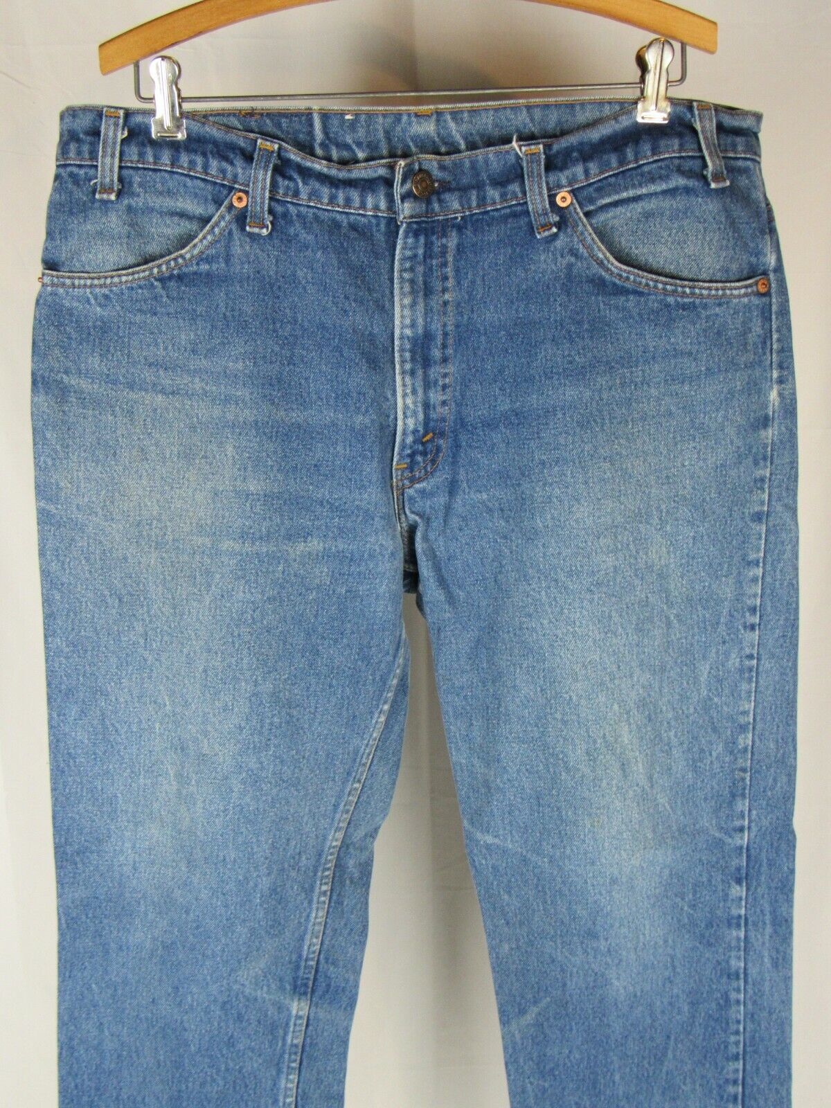 Vtg 80s Levi's 506 Orange Tab Faded Denim Jeans M… - image 1