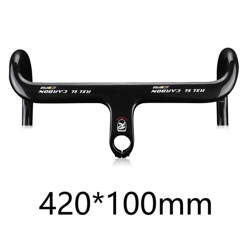 Full Carbon Fiber Road Gravel Bicycle Integrated Handlebar 28.6/31.8mm Drop Bar - Picture 12 of 48