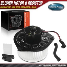 Front HVAC Blower Motor & Resistor Kit for Pontiac Vibe 2003 2004-2008 L4 1.8L