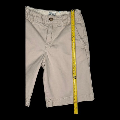 Childrens Place Boys Khaki Chino Shorts 7 inch Inseam Size 8 Flat Front Uniform - Picture 8 of 8