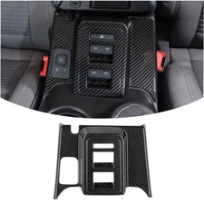 Carbon Fiber Window Lift Switch Button Panel Cover Frame for Ford Bronco 2021-23