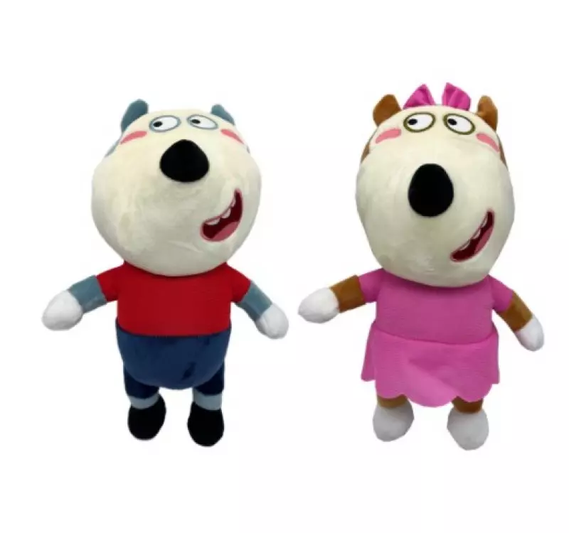 Hot 2 Wolfoo Lucy Family Plush Dolls English Animated Stuffed Cartoon Gifts