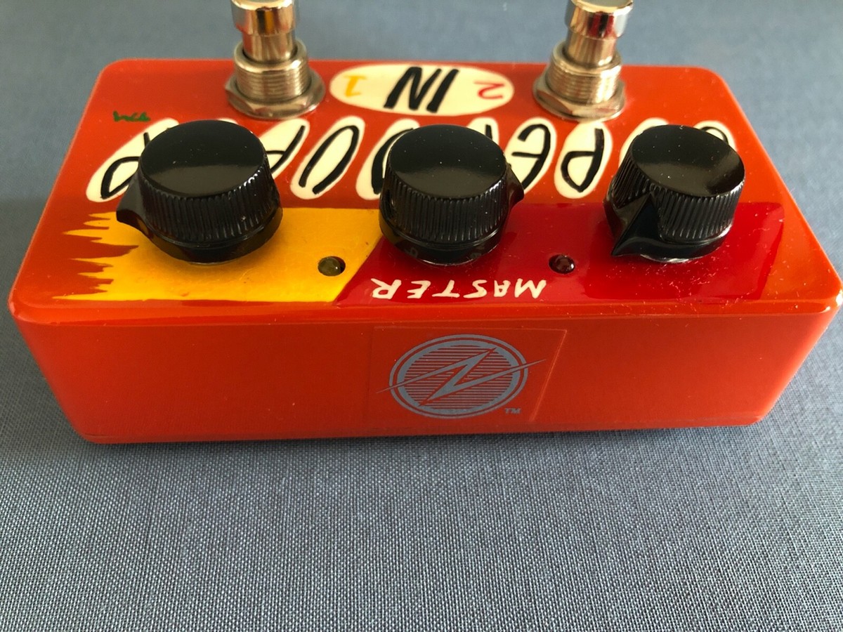 ZVEX Effects Hand Painted Super Duper 2 in 1 Boost Overdrive ZVEX Effects Hand Painted Super Duper 2 in 1 Boost Overdrive