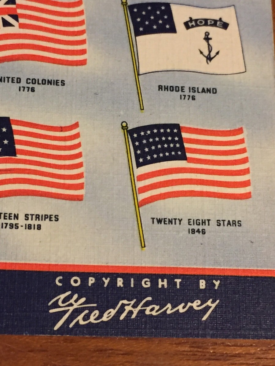 Postcard, Evolution Of The Flag, USA United Nations British