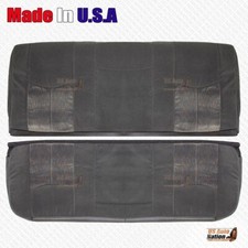 2003-2007 Chevy Silverado Cloth Rear Bench Top Bottom Seat Cover Dark Gray