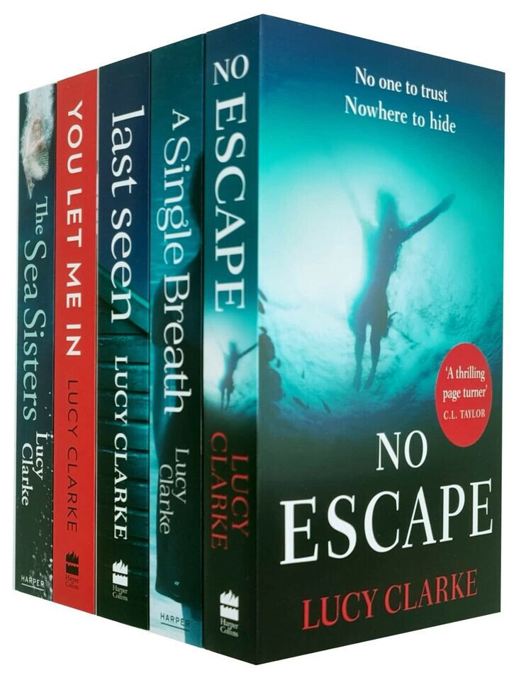 Lucy Clarke 5 Books Collection Set No Escape, A Single Breath, Sea Sisters NEW
