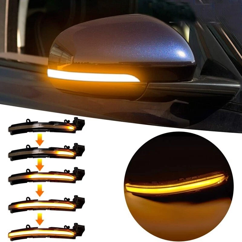 Espejo retrovisor lateral dinámico LED indicador de luz de señal de giro para Jaguar XE XF 2013-2020 Foto 2 de 4