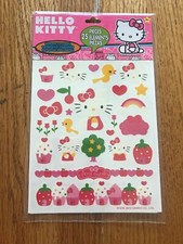 NEW IN PACK 25 pc HELLO KITTY GLITTER TATTOOS Cupcake Kitty Duck Strawberry