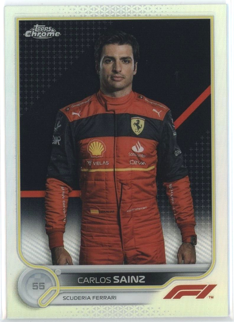 2022 Topps Chrome F1 #29 Carlos Sainz Portrait Refractor