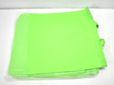 Lot of 24 Lime Green Carry Tote Bags Blank 15" x 16" w 2 Handles Grocery