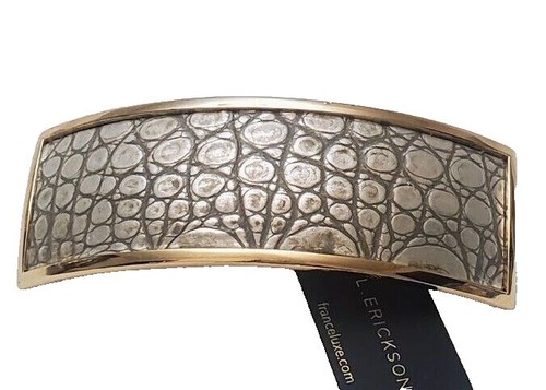 Chanel Hair Clip Hairpin Barrette Silver 98A 115088 | eBay