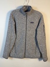 Patagonia Better Sweater Jacket Women Size Medium Gray Fleece Full Zip Pockets
