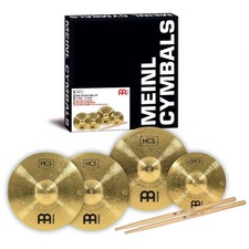 Meinl Cymbals HCS1314+10S - HCS Cymbal Set + free 10" Splash + free Drumstick...
