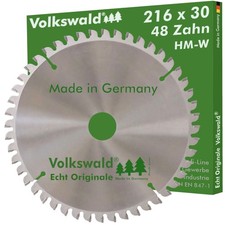 Volkswald &reg; HM-S&auml;geblatt W 216x30mm Z= 48 Negativ Wechselzahn Kreiss&auml;geblatt